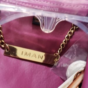 NEW W TAGS IMAN LEATHER JACKET.